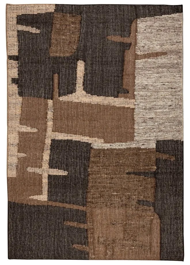 Кафяв вълнен килим 160x230 cm Briton – Dutchbone