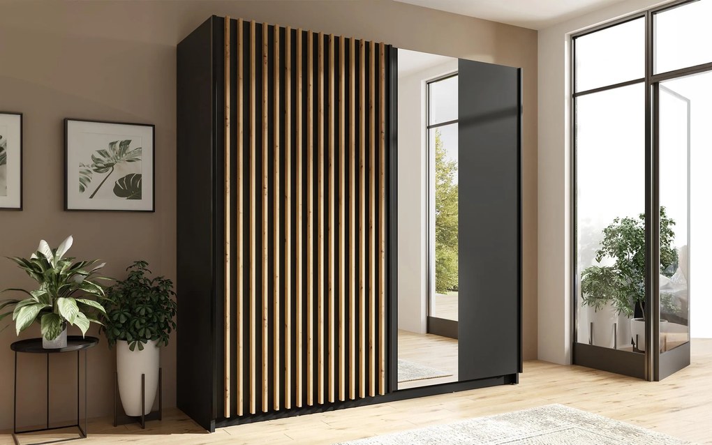 Гардероб с плъзгащи врати Гозело 200 II