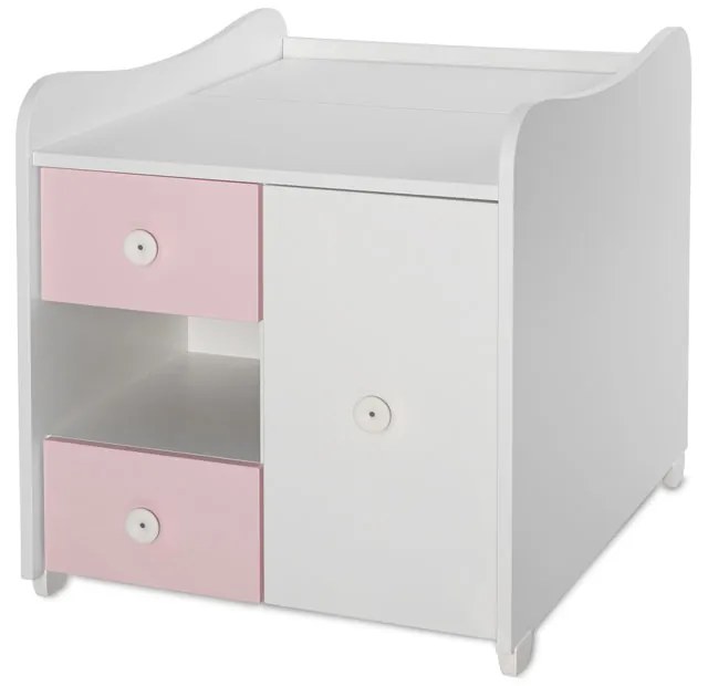LORELLI Classic Трансформиращо се легло-люлка 190/72 см. MINI MAX БЯЛО/ORCHID PINK