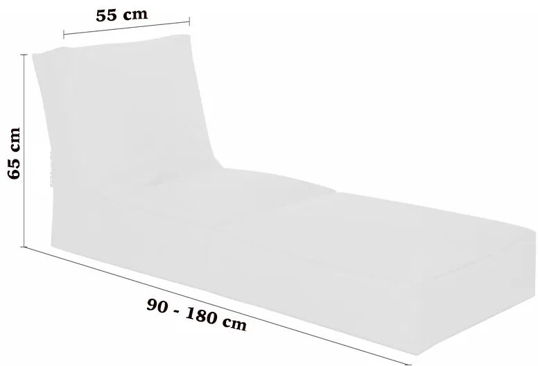 Градински пуф Siesta Sofa Bed Pouf, цвят Розов
