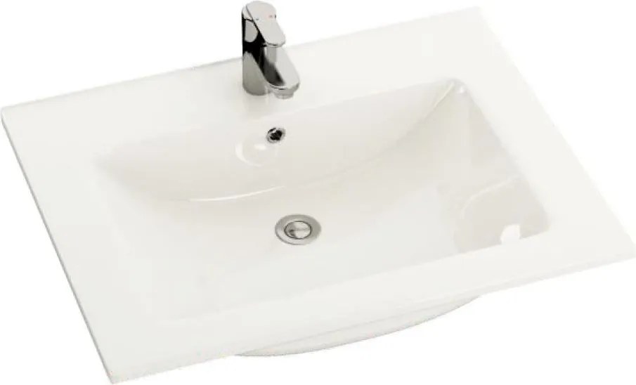 Вградена мивка CHICAGO 61x46,5 cm бял гланц