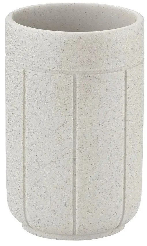 Кремава чаша за четки за зъби от полиресин Kua – Blomus