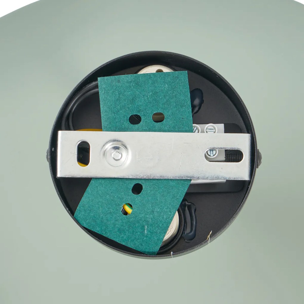 Дизайнерска стенна лампа зелена органична 20 см 2 светлини - Pulley