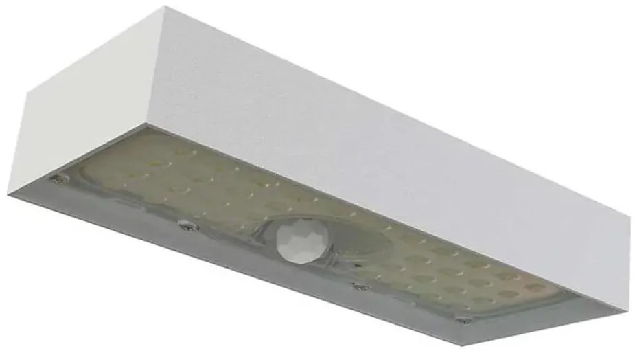 LED соларен прожектор с датчик за движение LED/3,7V 3000mAh 4000K IP65 бял