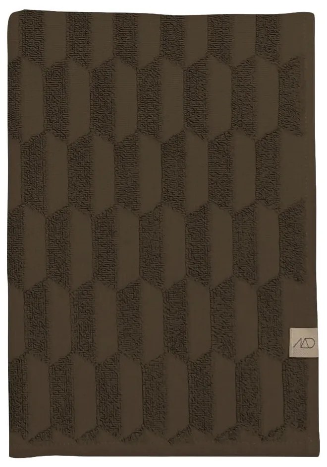 Тъмнокафяви памучни кърпи в комплект от 2 броя 35x55 cm Geo - Mette Ditmer Denmark