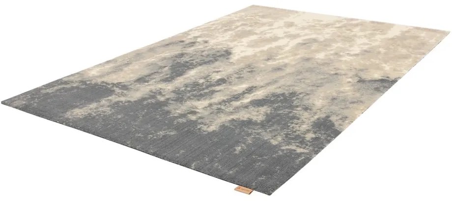 Сивo-бежов вълнен килим 200x300 cm Niagara graphite – Agnella