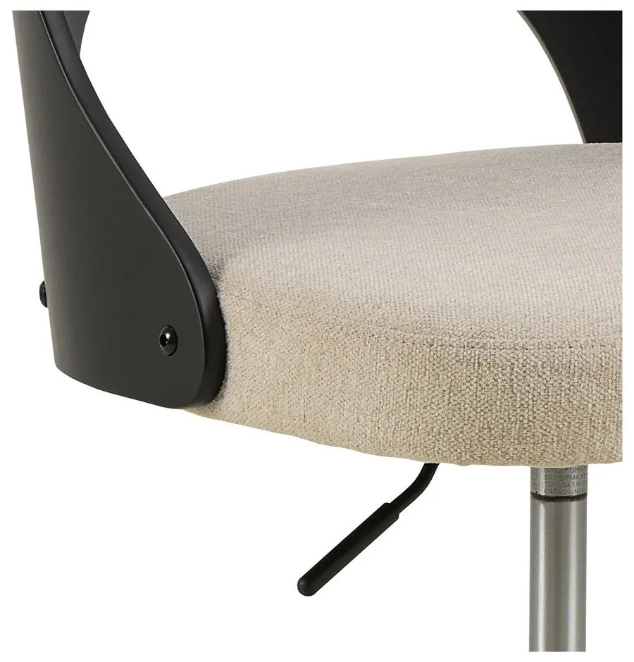 Офис стол в черен и бежов цвят Lucy – Actona