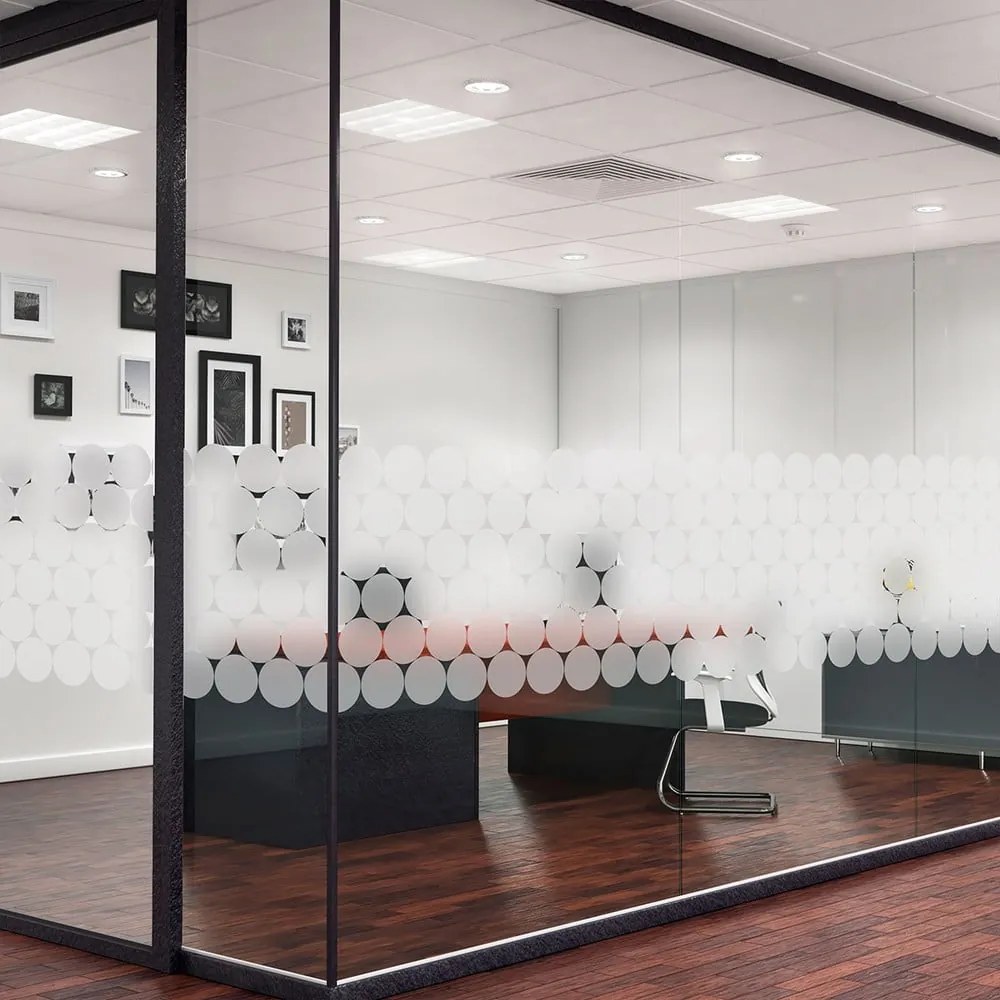 Комплект от 50 матови стикера за стъкло Circle - Ambiance