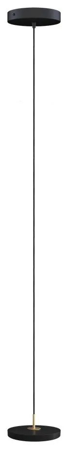 Черно LED висящо осветително тяло с метален абажур ø 15 cm Asteria Micro – UMAGE