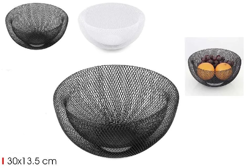 Купа за плодове Confortime, 30 cm, Метал, 2 цвята