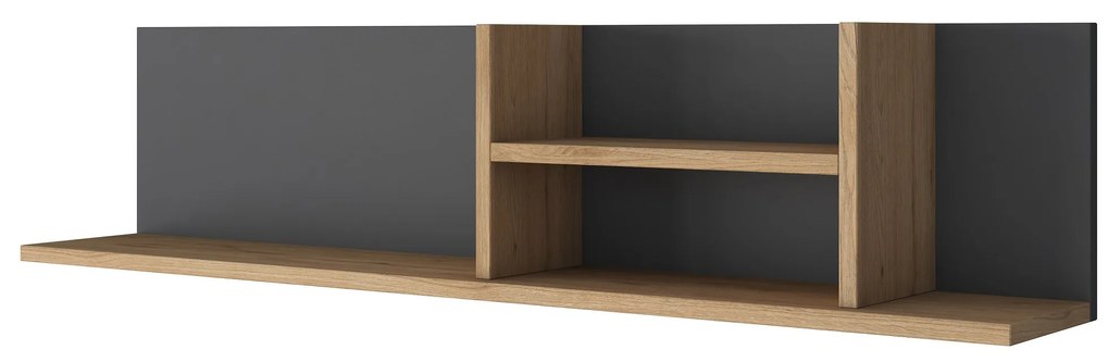 Стенен рафт AE103, цвят Орех Антрацит