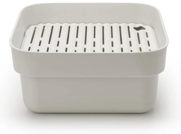 Светлосива пластмасова Купа за миене на съдове с отвор за отцеждане SinkSide – Brabantia