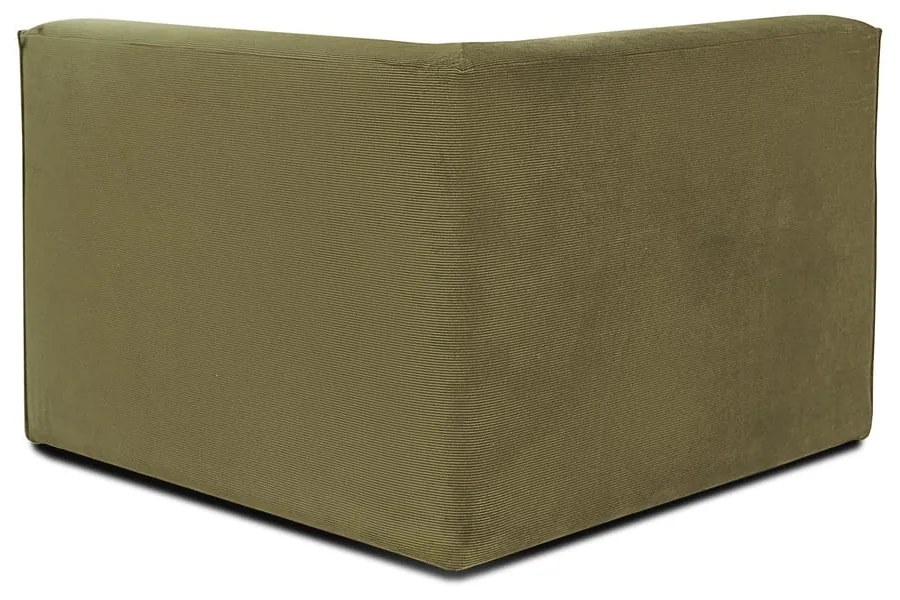 Зелен велурен диван модул Sting - Scandic