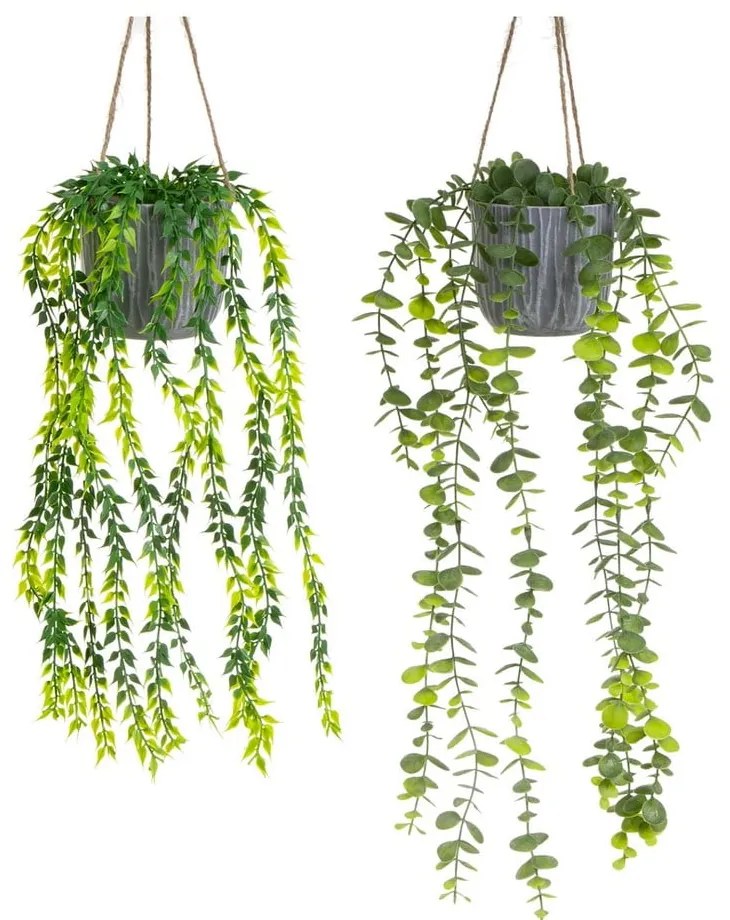 Изкуствени растения в комплект от 2 бр. (височина 45 cm) – Casa Selección