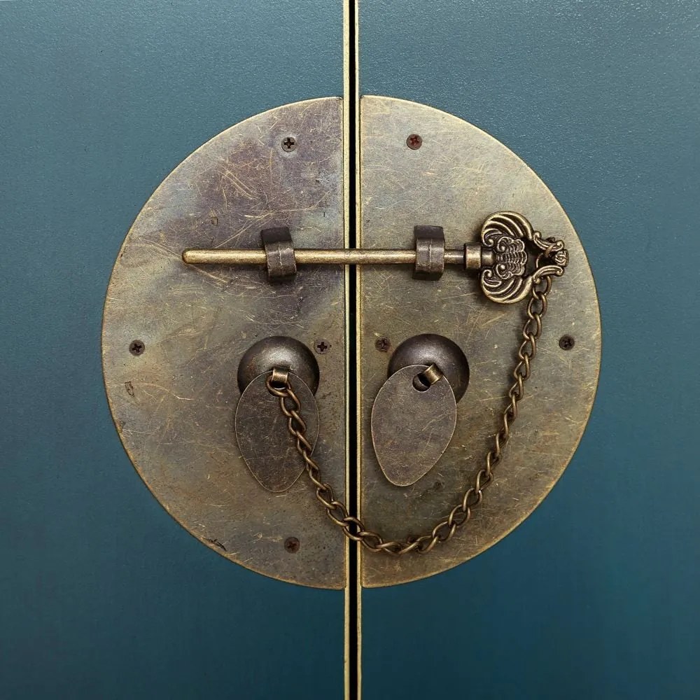 Синьо шкафче 63x131 cm Oriente – Ixia