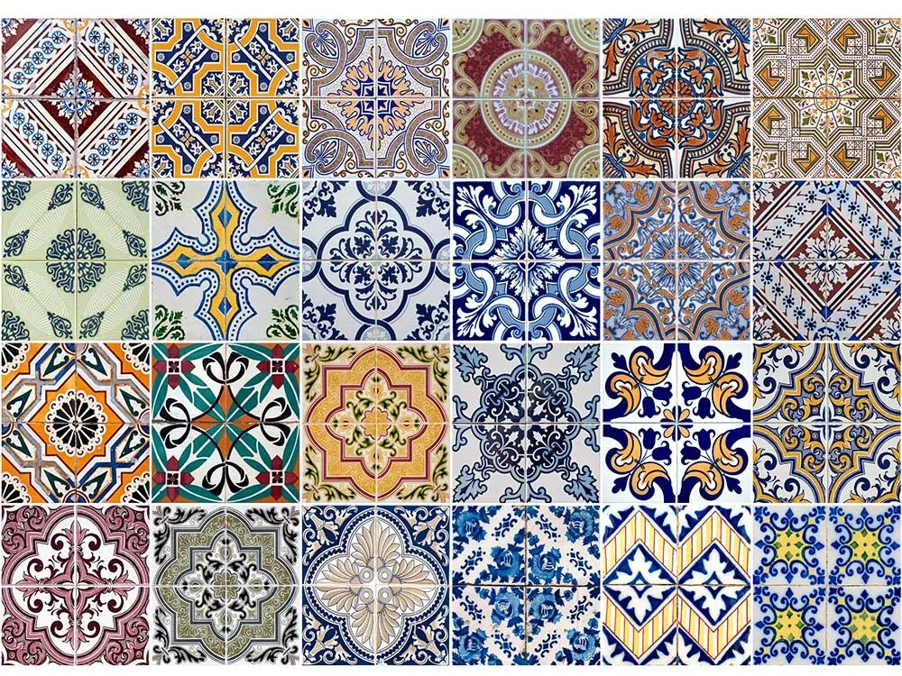 Kitchen stove wall protection Azulejos L