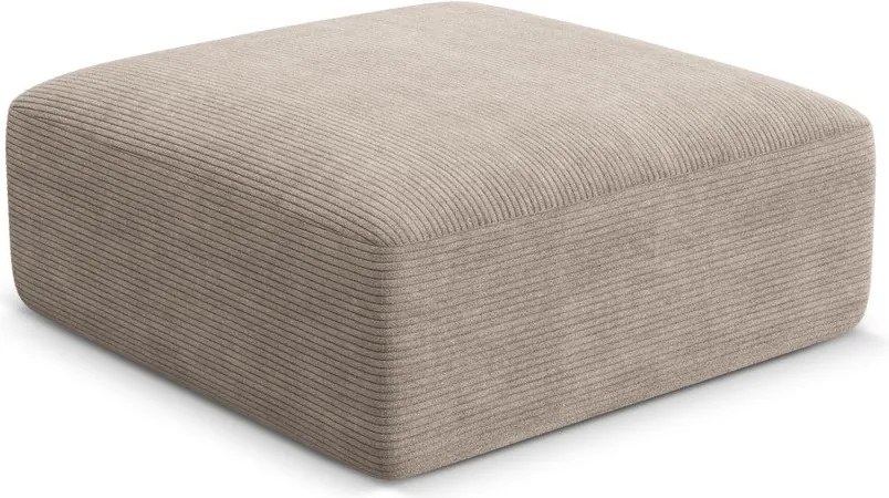 Светлокафява табуретка от рипсено кадифе Campi – Cosmopolitan Design