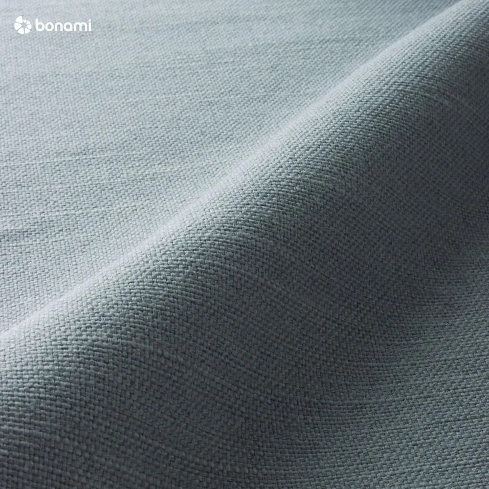 Светлосиньо двойно легло 140x200 cm тапицирано с място за съхранение с включена подматрачна рамка Lotte – Meise Möbel