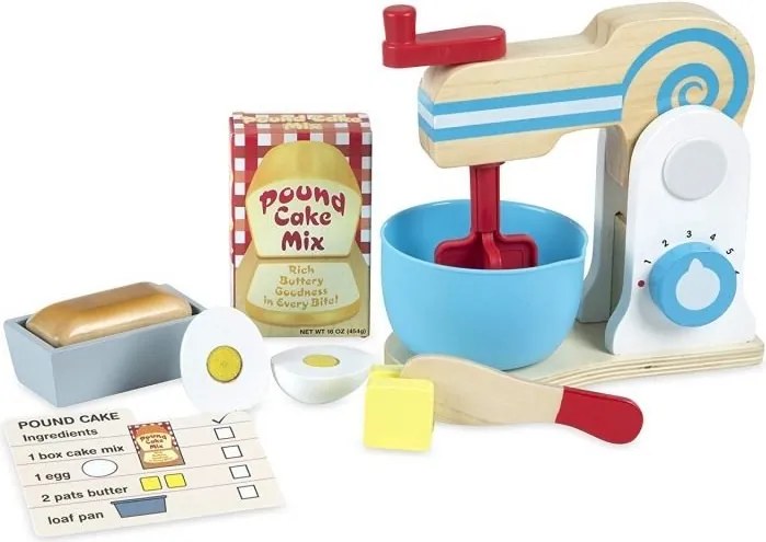 Melissa &amp; Doug - Дървен миксер с аксесоари