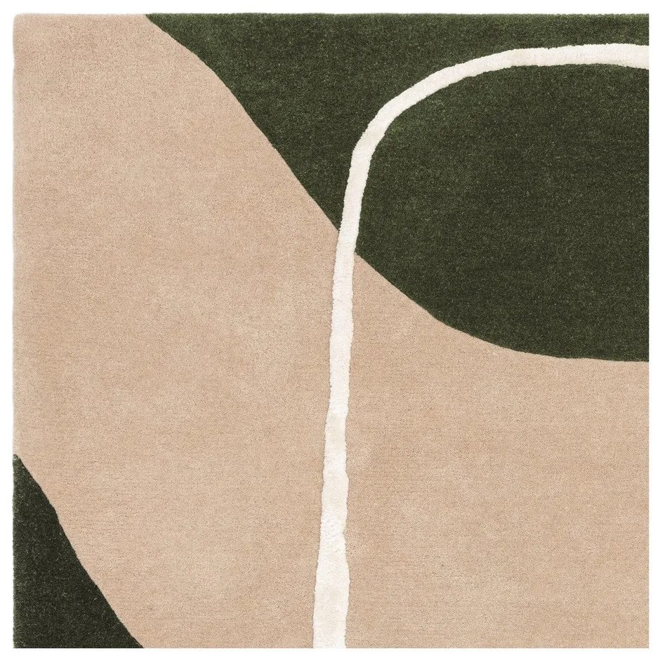 Зелен ръчно изработен вълнен килим 200x300 cm Matrix – Asiatic Carpets