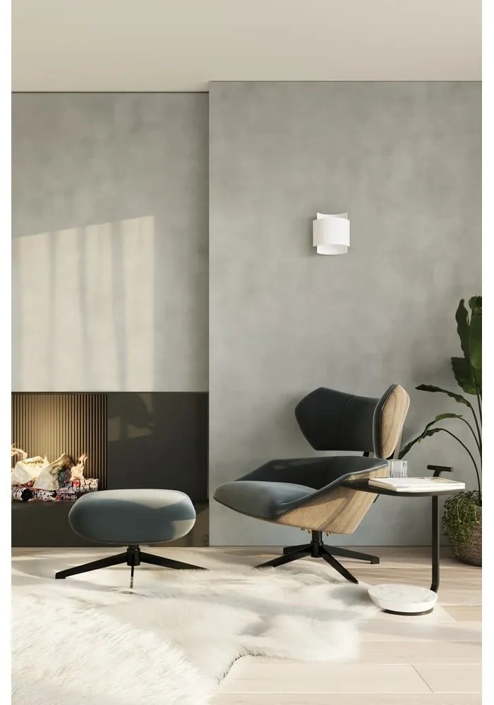 Бяла стенна лампа Forgmi - Sollux