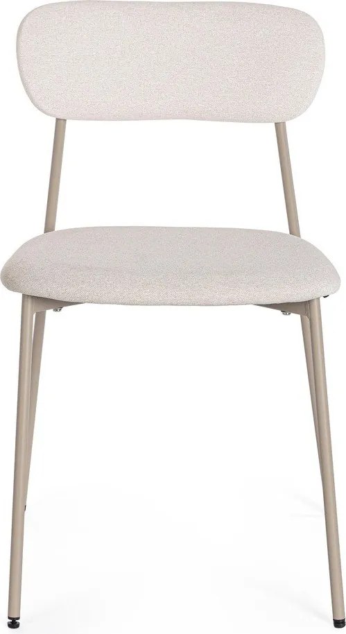 Кафяво-сив тапициран трапезен стол Inka – Yes Everyday