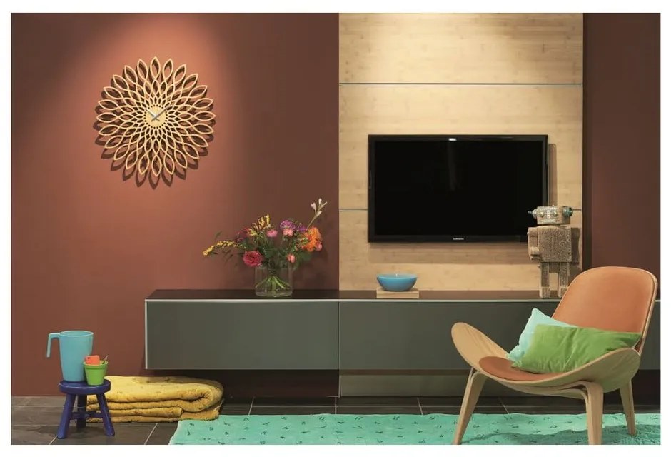 Стенен часовник Karlsson Sunflower