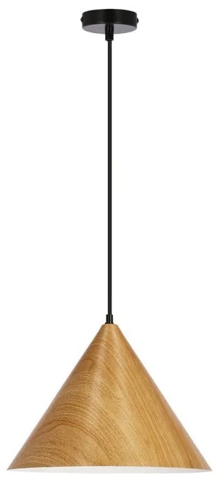 Кафява висяща лампа с метален абажур ø 32 cm Dunca - Candellux Lighting