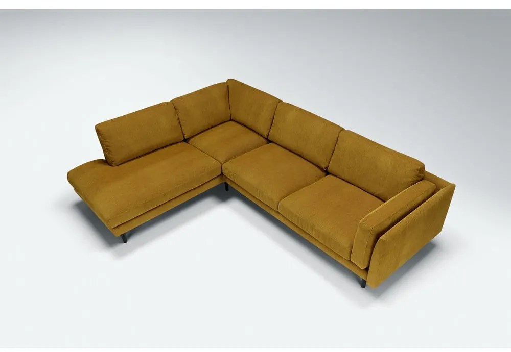 Тъмножълт ъглов диван Sigge - Sits