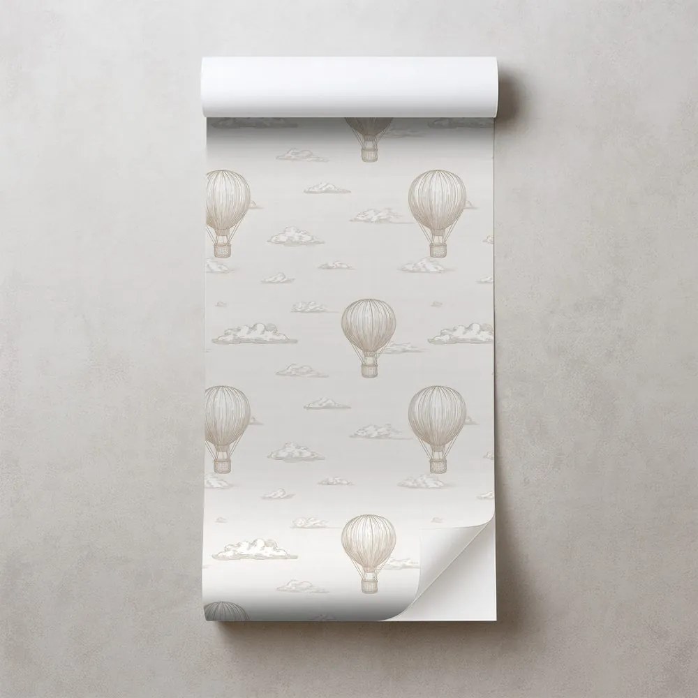 Самозалепващ тапет – Балони с горещ въздух в облаците