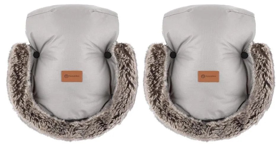 PETITE&MARS - Ръкавици за ръце за количка FURRY Champagne Shower