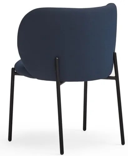 Тъмносини тапицирани трапезни столове в комплект 2 бр. Mogi – Teulat