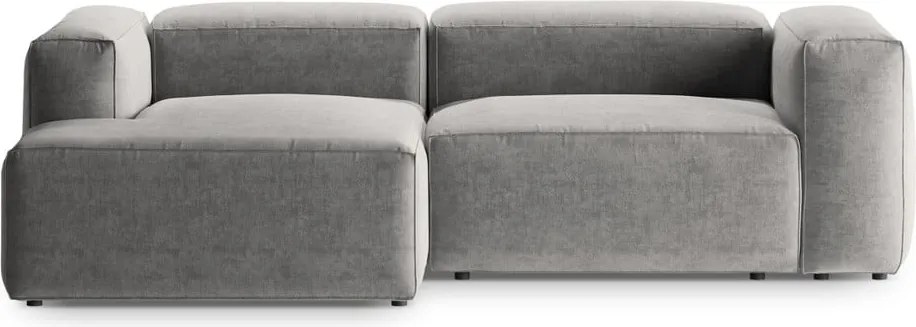 Светлосив ъглов диван (ляв ъгъл) Bergamo – Cosmopolitan Design