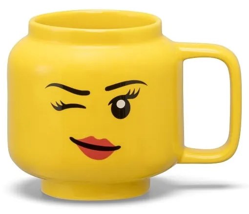 Жълта керамична бебешка чаша 255 ml Head - LEGO®