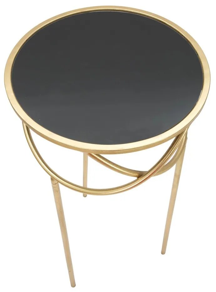 Кръгла масичка за кафе със стъклен плот ø 40 cm Ring - Mauro Ferretti