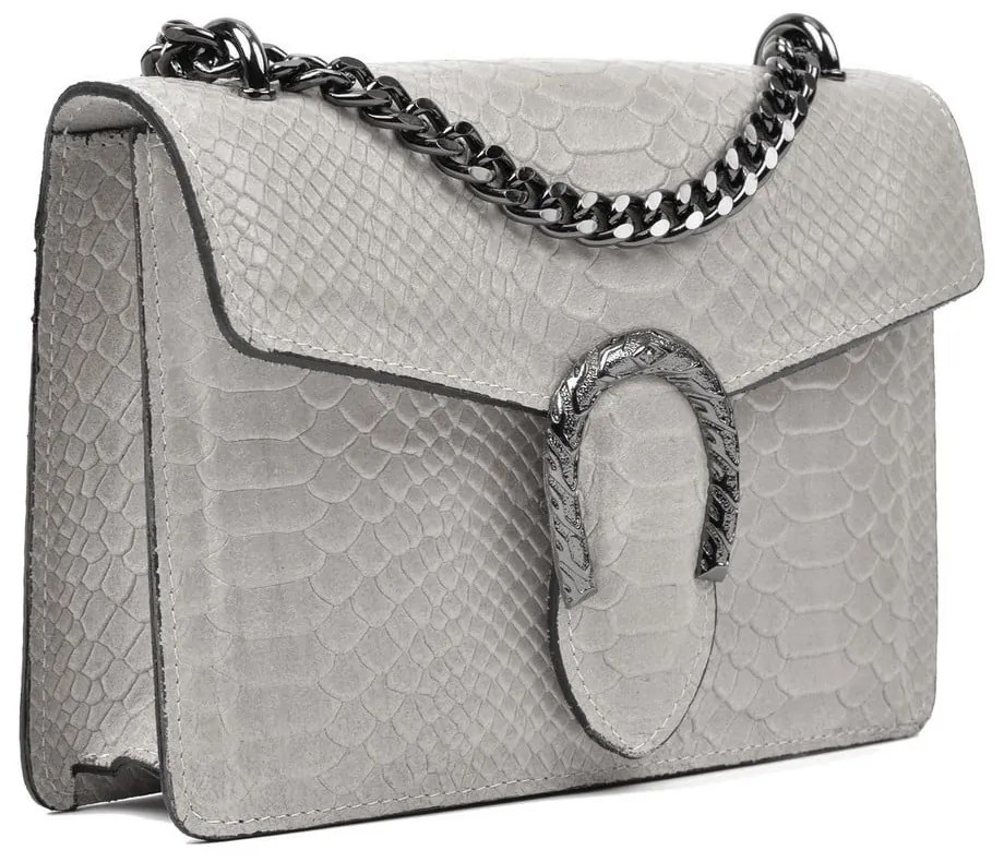 Бежова кожена чанта Fiona - Renata Corsi