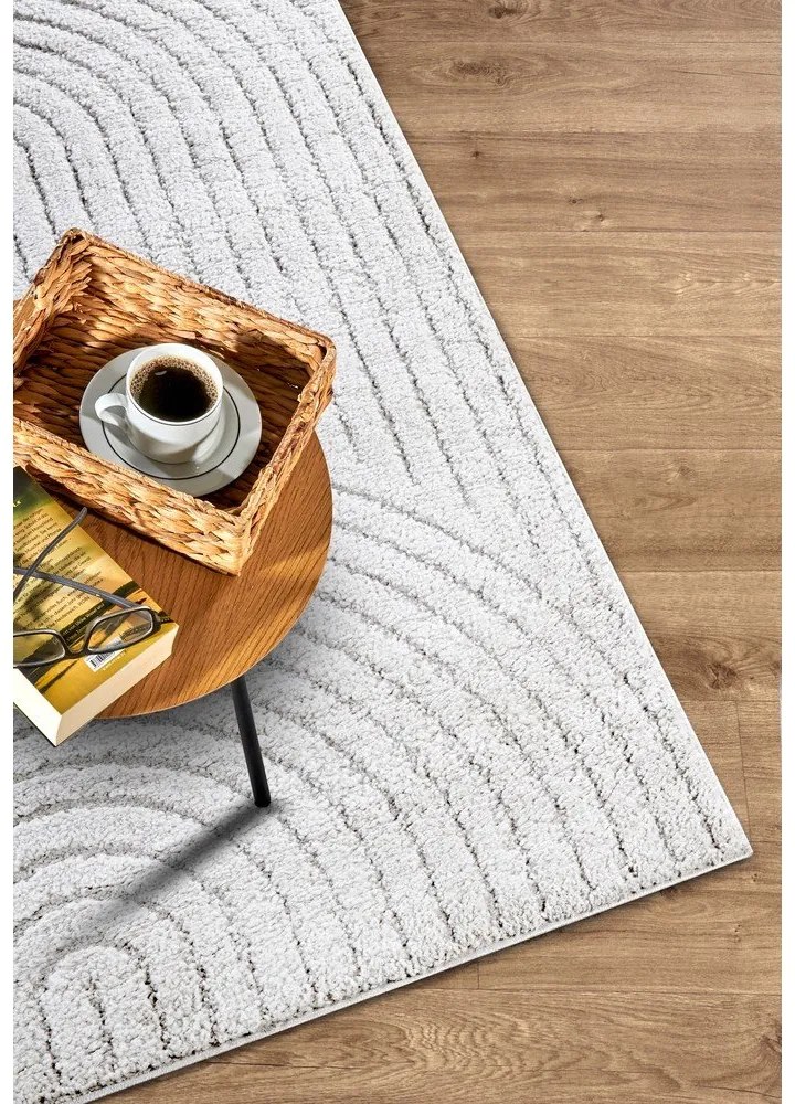 Бял килим 80x120 cm Panglao New York White – Elle Decoration