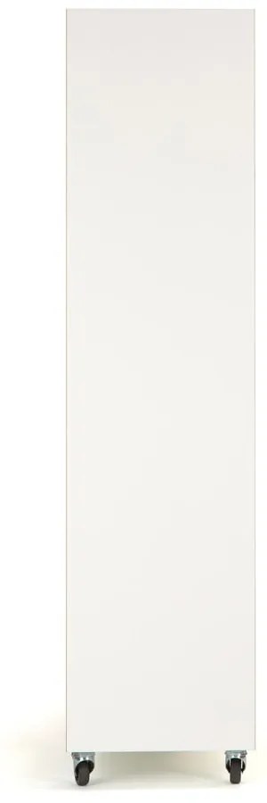 Бяла етажерка за книги с дървен ръб 140x143 cm Southbury - Woodman