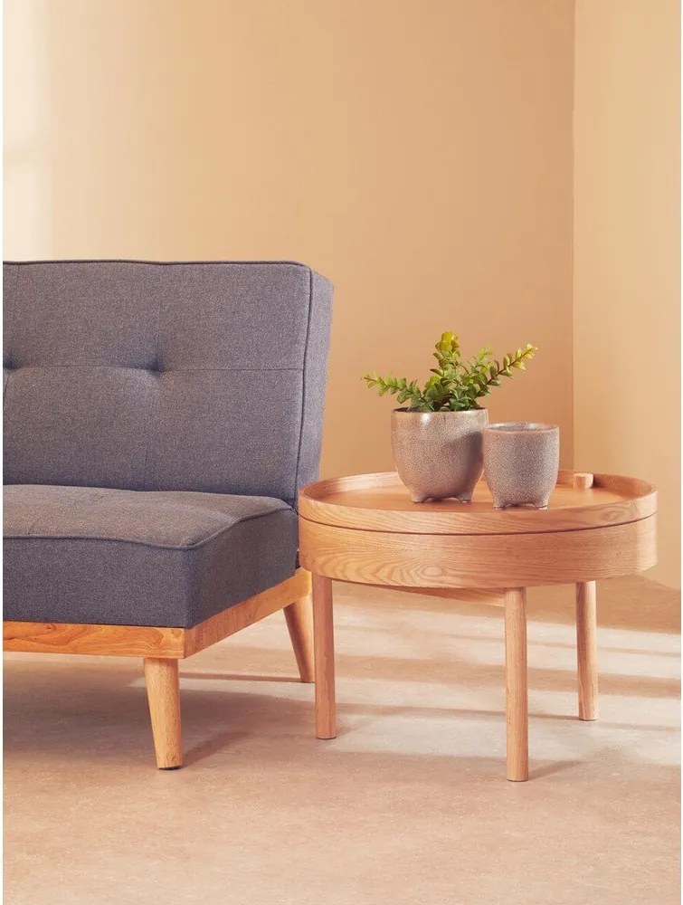Кръгла странична масичка от декор от бор ø 60 cm Viborg – Premier Housewares