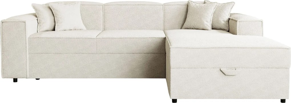 Ъглов диван Santos-Бял десен