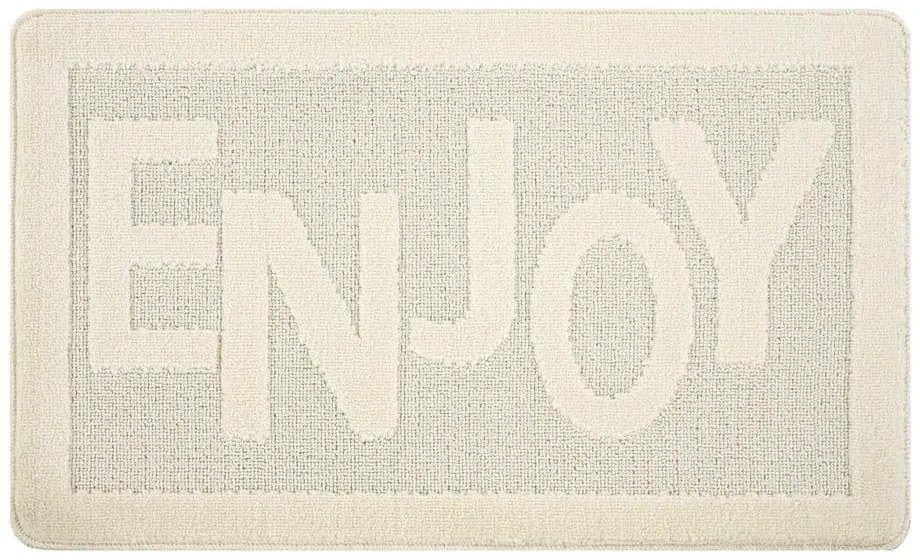 Кремав килим за баня 60x100 cm Enjoy – Foutastic