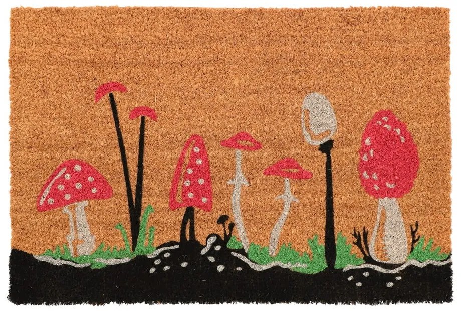 Изтривалка от кокосови влакна 40x60 cm Mushrooms – Esschert Design