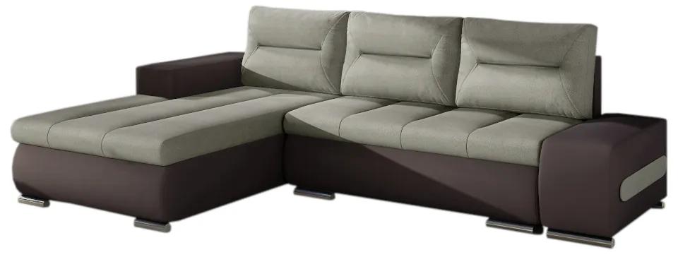 Ъглов разтегателен диван ATAVIA, 275x85x180, soro 13/soft 66, ляво