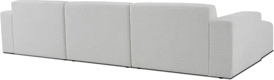 Бял ъглов диван от букле (ляв ъгъл) Roxy – Scandic