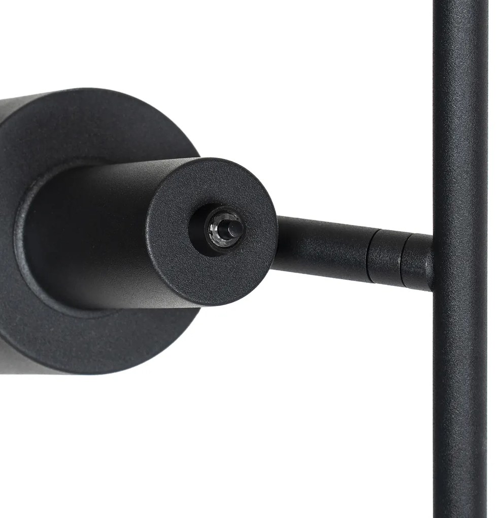 Интелигентна подова лампа черна с 2 Wifi A60 - Stijn