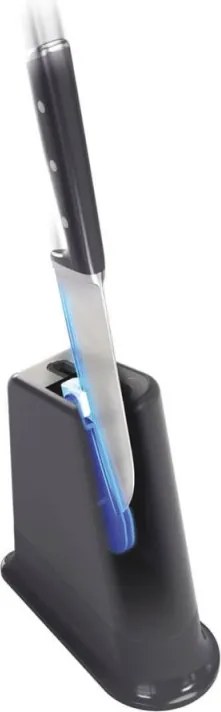 Кухненски нож Tefal K297S244, 20 см, Неръждаема стомана, Поставка с вградено точило, Предпазител за пръсти, Черен