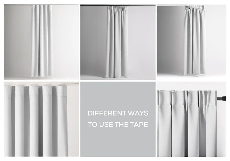 Бяло термо/dimout перде 140x245 cm Kierra – Restilo