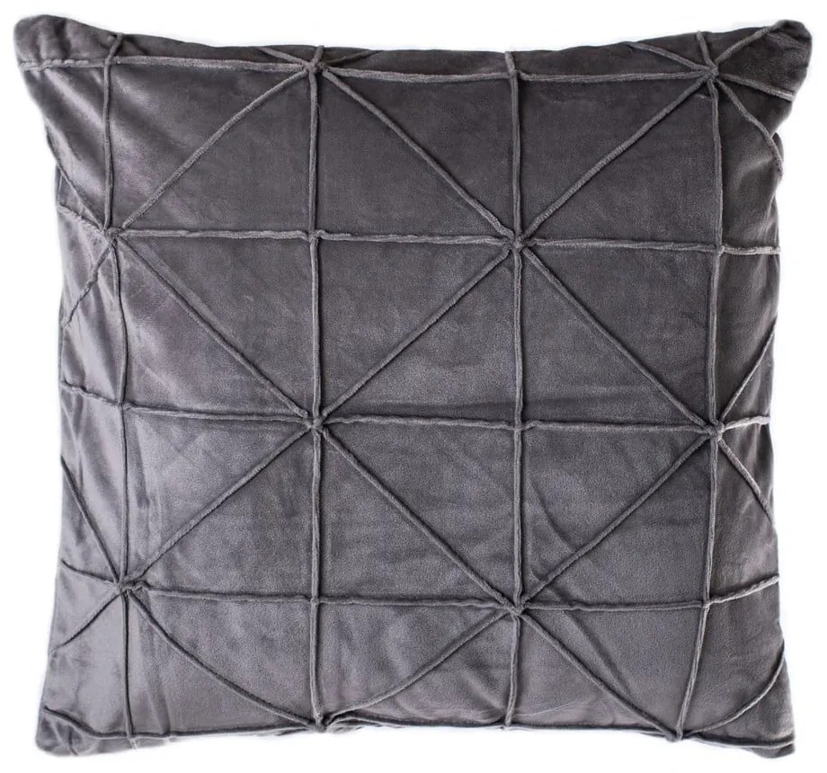 Сива възглавница JAHU Amy, 45 x 45 cm