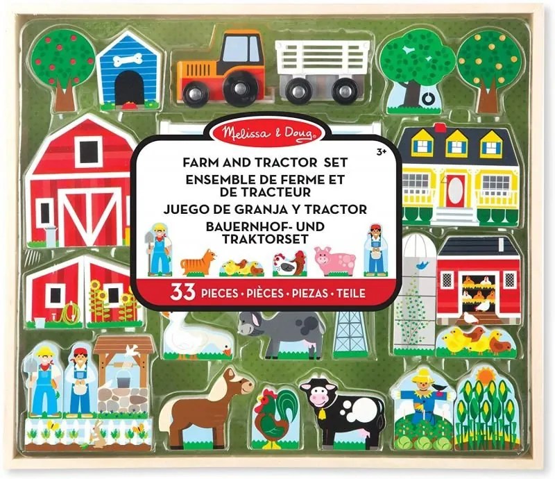 Melissa &amp; Doug - Дървен комплект за игра - Създай ферма