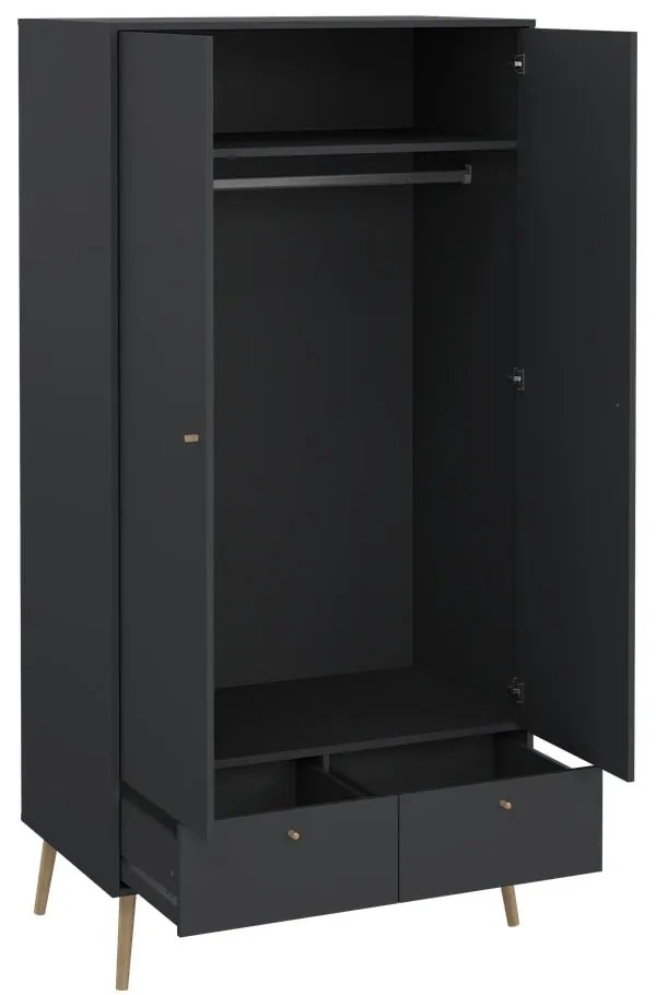 Гардероб антрацит 99x200 cm Bodo - Tvilum